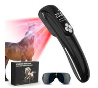 iKeener Dispositivo de terapia para mascotas/veterinarios, terapia con láser frío, alivia el dolor articular de animales, dispositivo de terapia de mano portátil con luz roja de 12 x 650 nm y 4 x 808