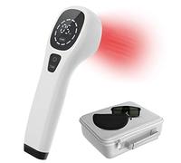 iKeener Dispositivo Terapia Luz Roja,FDA Aprobado Terapia Láser de Mano Alivio Del Dolor Equipo,Luz Infrarroja Bajo Nivel para Cara,Cuerpo,Músculo,Pie,Hombro,Rodilla,Espalda,con Gafas Gratis(4x808nm)