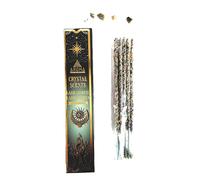 Ikeola - Incienso Aroma Crystal Labradorita | Incienso100% Natural Artesanal Premium, sin Tóxicos | 8 Barras de Incienso de 1 Hora Aprox. | Intuición, Protección y Despertar Interior.