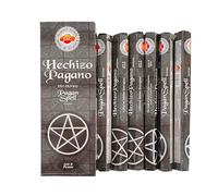 Ikeola - Incienso Hechizo Pagano | Rituales, Meditación y Limpieza Energética | Set de 6 Paquetes Hexagonales (120 Varillas)