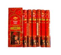 Ikeola - Incienso Pompa Gira | Limpieza Energética, Protección y Armonía Espiritual | Set de 6 Paquetes Hexagonales (120 Varillas)