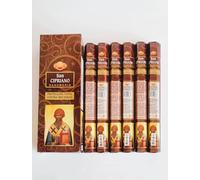 Ikeola - Incienso San Cipriano | Protección, Limpieza Profunda y Fortaleza Espiritual | Set de 6 Paquetes Hexagonales (120 Varillas)