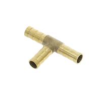 IkErna 1 Pcs T-Sbrass Barb Hose Fitting Tee 4Mm 6Mm 8Mm 10Mm 12Mm 16Mm 3 Way Hose Tube Barb Brass Barbed Coupling Connector Adapter/Od 10Mm-8Mm-10Mm