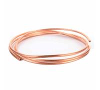 IkErna 1 Tubo Dere Blando Al 99,9% de 1 M, Bobina Dere de 0,5 a 1,5 Mm de Grosor, Diámetro Exterior de 2 a 12 Mm, para Aire Acondicionado,Re Rojo, para Conservar el Aire Acondicionado/6 * 1Mm/3.0M
