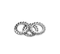 IkErna 10/50/200Pcs Ss 304 Arandela de Cerradura Dentada M3/M4 M5 M6 M8 M10 M20 Junta Dentada Externa/Color/50Pcs M10