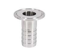 IkErna 1Pc 6 8 10 12 14 16 19 25 32 38 45 51Mm Hose Barb X 0.5" 1" 1.5" 2" Tri Clamp Sus 304 316L Stainless Steel Sanitary Fitting Homebrew/38Mm Hose Barb/K50.5Mm