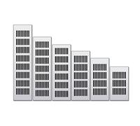 IkErna 1Pc Aluminumy Cabinet Air Vent Black Decoration Cover Hole Plug Ventilation Grille,For Wardrobes Cupboar Hardware Accessories/200Mm/150Mm