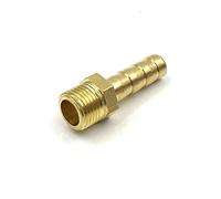 IkErna 1Pc Pagoda Connector 6 Mm Hose Barb Connector, Hose Tail Thread 1/8 1/4 3/8 1/2 Inch Thread (Pt) Brass Water Pipe Fittings/Pc/1/4"
