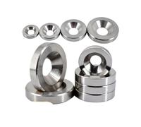 IkErna 2-10 Piezas de Junta de Ojo de Pez Sólida de Acero Inoxidable 304, M3/M4 M5 M6 M8 M10, Junta Avellanada Cóncava-Convexa, Accesorios para Tornillos de Coche, 3,0 Mm-6 Mm/Color/M10*30 * 6(2Pcs)