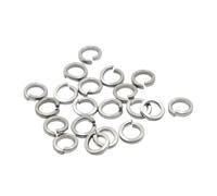 IkErna 2/5/10/50/100Pcs M1.6 M2 M2.5 M3/M3.5 M4 M5 M6 M8 M10 M12 M16 M24 Ss 304 Spsplit Lock Washer Elastic Gasket/Color/100Pcs M3