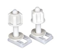 IkErna 2 Piezas de Fijación para Tapa de Asiento de Inodoro, Tornillos de Plástico para Asiento de Inodoro, Bisagra de Liberación Rápida, Conector de Montaje para Inodoro, Piezas de Reparación/E