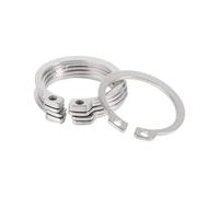 IkErna 20/30/50/100/200Pcs Ss 304 Shaft Retaining External Circlip M6 M8 M9 M10 M12 M13/M14 M15 M16 M17 M18 M19 M20-M40 Circlip C-Type Clasp/Color/50Pcs M20