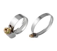 IkErna 50Pcs Stainless Steel Hose Clips Water Pipe Air Car Fuel Hose Fix Pipe Clamps Worm Drive Throat Hoop Clamp Parts/Color/19-29Mm (50Pcs)