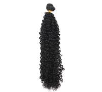 IkErna Extensiones de Cabello Afro Rizado, Color Marrón Dorado, Sintético de Alta Temperatura/#1B/28Inch 3Pieces