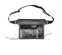 IKFGTJRE Bolsa Estanca Impermeable Bolsa Impermeable for natación, Buceo, riñonera, esquí, Funda for teléfono subacuático, Bolsa de Hombro Seca for Playa, Barco y Deportes(Black)