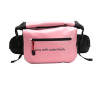 IKFGTJRE Bolsa Estanca Impermeable Riñonera Impermeable, Bandolera, Bolsa de Agua, portátil, for Exteriores, natación, Rafting, Kayak, Senderismo fluvial(Pink)
