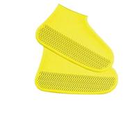 IKFGTJRE Cubrecalzado Impermeable 2pcs Waterproof Shoe Covers Silicone Anti-Slip For Outdoor Rainy Day Reusable Cover Para días lluviosos(Yellow,M (35-39))