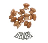 IKFGTJRE Tiradores de Madera 10 Uds. Tiradores de armario, herraje for muebles, tiradores, manija puerta, perilla cajón madera(3.5cm)