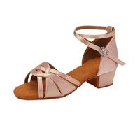 IKFGTJRE Zapatos Baile Latino Mujer Zapatos de Baile for niñas y niños, Zapatos salón for Mujeres, for, Latinos for Practicar Salsa, Sandalias 3,5 cm para Bailar(3.0cm pink3,38)