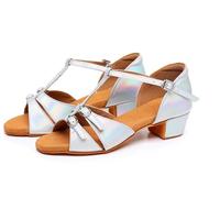 IKFGTJRE Zapatos Baile Latino Mujer Zapatos de Baile Latino for Mujer, 1 par, Zapatos a la Moda for niños, actuación PU for niñas para Bailar(3,39)
