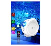 IKHDCYH LED Alexa Proyector Estrellas, proyector de estrellas luz nocturna infantil,control de voz,sincronización,música,adecuado para niños/adultos,fiestas/dormitorios/bares/aniversario(White)