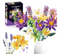 IKIDSUN Ramo de Flores Sets de Construcción, Construcción de Flores para Adultos, Aves del Paraíso Ramo de flores Planta Colección Set Regalo para el Día de San Valentín, Día de la Madre