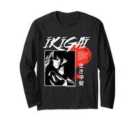 Ikigai Concepto Japonés Diseño Arte Sentido de Propósito Manga Larga