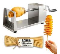 Ikigai Cortador en espiral de patatas Twister, cortador de verduras Uten de acero inoxidable para frutas, patatas, virutas Tornado, pepinos o zanahorias