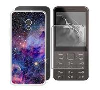 Ikiiqii Funda para Nokia 235 4G 2024 (2.80") Teléfono + Cristal Templado, Capa Antigolpes y Antiarañazos Protector Silicona Funda Móvil para Nokia 235 4G 2024 - Colorido