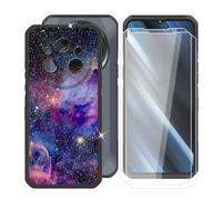 Ikiiqii Funda para Oukitel WP35 (6.60") Teléfono + Cristal Templado(2 Piezas), Capa Antigolpes Silicona a Prueba de Caídas Funda Móvil para Protectora TPU Suave - Colorido
