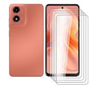 Ikiiqii Protector de pantalla para Motorola Moto G04 (16.7 cm) (4 unidades), vidrio templado de dureza 9H, HD, antiarañazos, antihuellas, protector para Motorola Moto G04