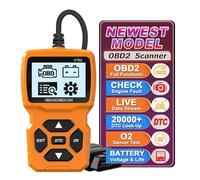 iKiKin El escáner OBD2 es la Herramienta de autodiagnóstico para vehículos, Comprobar el restablecimiento de la luz del Motor Compatible con la mayoría de los automóviles Desde 1996 (Naranja)