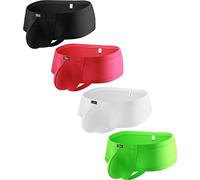 iKingsky Calzoncillos bóxer Travieso Modal para Hombres Sexy Brasileño Ropa interior de espalda Cintura baja Pouch Tanga Calzoncillos, 4er Pack, M