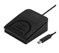 iKKEGOL actualizado USB de un solo pie pedal control de un solo botón programa de computadora teclado ratón juego acción HID