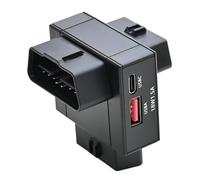 iKKEGOL Adaptador divisor OBD2, OBD II de 16 pines, 1 macho a 2 hembra, cable de extensión con puertos de carga USB y USB-C, divisor OBD2 Y de 2 vías, convertidor dual para escáner de diagnóstico