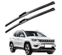 ikleu 2pcs adelante Escobilla limpiaparabrisas, para Jeep Compass 2007-2023 Resistente al Desgaste Limpiaparabrisas Delantero Accesorios