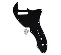 IKN 12 agujeros de tornillo TL Thinline Pickguard Re-Issue Style Placa de rayado para TL TE Thinline 69 RI USA original fabricado en EE. UU., 3 capas, color negro