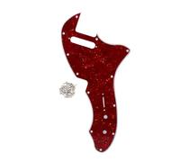 IKN 12 agujeros de tornillo TL Thinline Pickguard Re-Issue Style Scratch Plate Se adapta a la TL TE Thinline 69 RI USA original fabricada en EE. UU., Tortuga roja de 4 capas