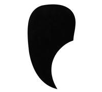 IKN Guitarra acústica Pickguard Comma Shape 3M Placa autoadhesiva de plástico de PVC, negro