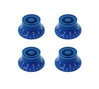IKN - Juego de 4 perillas para sombrero de copa, letra blanca para accesorios LP y SG, azul