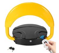 Ikodm 1 x bloqueo de aparcamiento plegable, postes de aparcamiento con mando a distancia y 2 llaves, anticolisión, IP67, control remoto de 20 m, capacidad de carga 4T, color amarillo