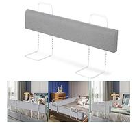 Ikodm Barrera de cama de 150 cm, protección para niños, altura regulable, protección para cantos de cama, barandilla de seguridad, barandilla de seguridad deformable, rejilla para cama infantil, color