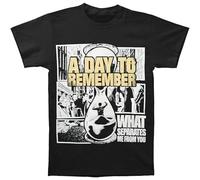 IKOKO A Day To Remember What Separates Me from You Unisex 100% Cotton Short-Sleeve T-Shirts Black S