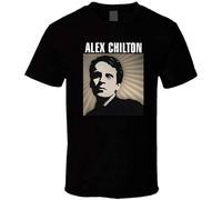 IKOKO Alex Chilton 4 Unisex 100% Cotton Short-Sleeve T-Shirts Black XL
