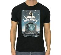IKOKO Cinema Paradiso 1988 Cult Movie Poster Philippe Noiret Unisex 100% Cotton Short-Sleeve T-Shirts Black XXXL