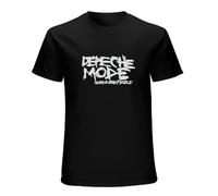 IKOKO Depeche Shirt Mode People Are People Unisex 100% Cotton Short-Sleeve T-Shirts Black XXXL