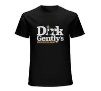 IKOKO Dirk Gently'S Holistic Detective Agency Inspired Design Unisex 100% Cotton Short-Sleeve T-Shirts Black XXL