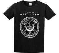 IKOKO Fields of The Nephilim Logo Unisex 100% Cotton Short-Sleeve T-Shirts Black S