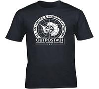 IKOKO Inspired by John Carpenter's The Thing Outpost 31 Unisex 100% Cotton Short-Sleeve T-Shirts Black XL