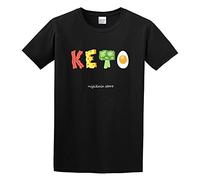 IKOKO Keto Low Carb Diet Nigikala Novelty Unisex 100% Cotton Short-Sleeve T-Shirts Black XXXL